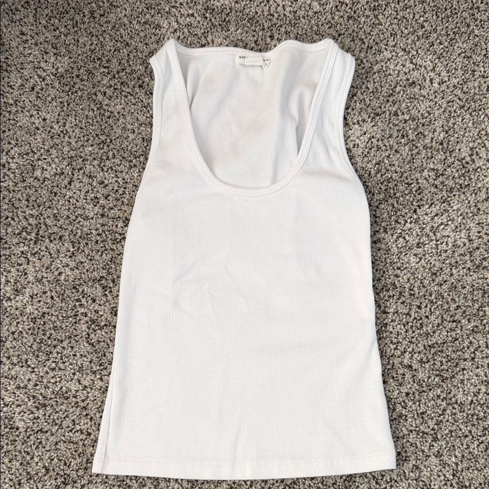 Good American White Tank Top